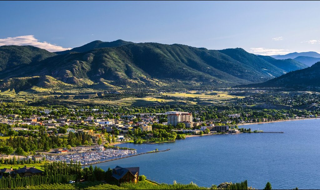 Aerial View of Real Estate in the South Okanagan home of Chamberlain Property Group
